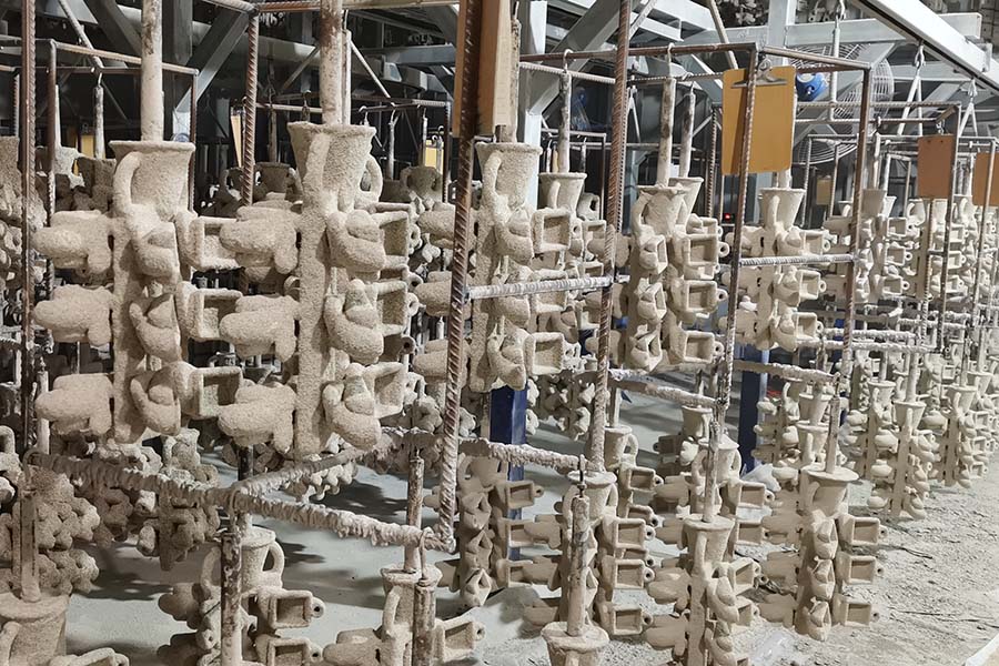 wax tree during lost wax casting process