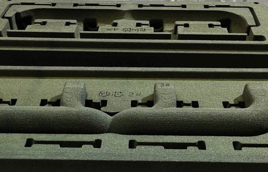 3d printing sand mold at sand casting foundry